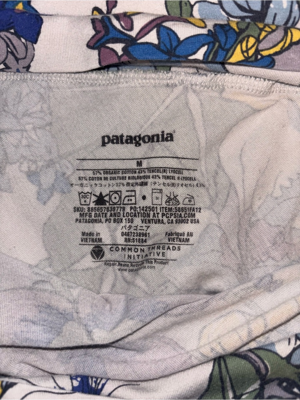 Patagonia W's Lithia Skirt Skirt in Blue, Purple & Green - Picture 5 of 5